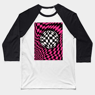 Checkered Sphere Baseball T-Shirt